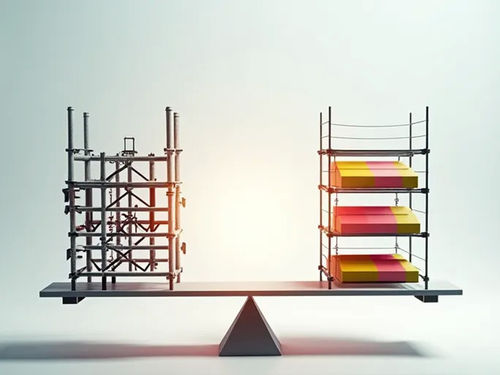 أحدث مدونة الشركة حول مقارنة بين ربط الأنابيب والسقالات المندولية